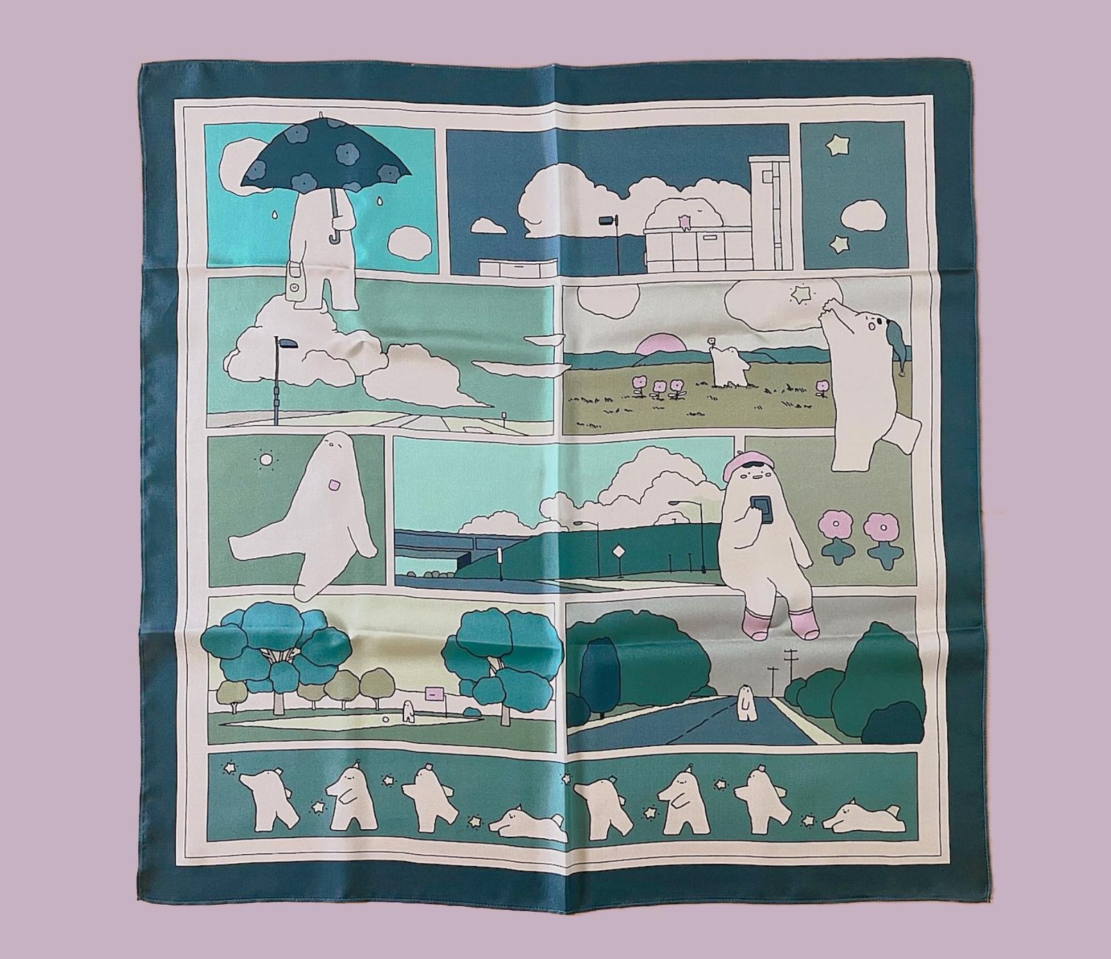 the full view of mochi man scarf